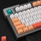 Peaches Cream GMK 104+26 Full PBT Dye Sublimation Keycaps Set for Cherry MX Mechanical Gaming Keyboard 75/98/104